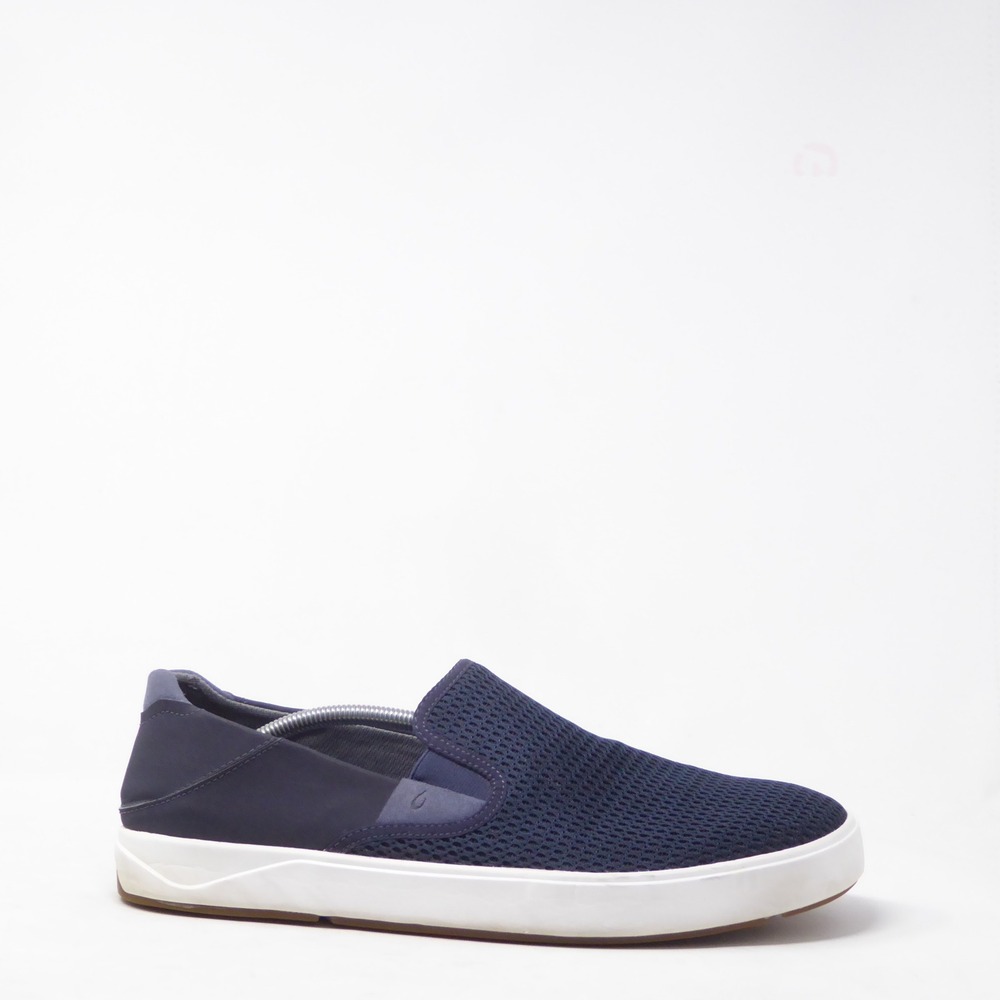 OluKai Mens Lae'ahi Slip On Shoes Navy Blue Mesh 13